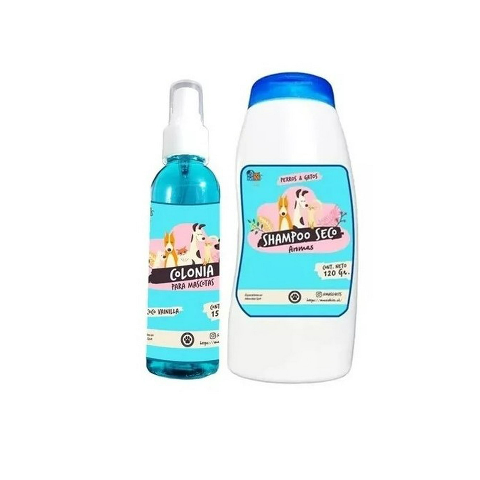 Mascokits - Kit Para Perro Y Gato Shampoo Seco + Colonia Coco-coco