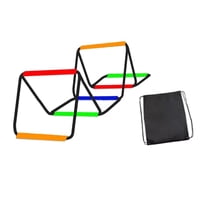 Magideal - Escalera De Agilidad Para Entrenamiento De Pies, Plegable, Portátil, Para Ejercicios De Pies, Equilibrio, Fútbol, Escalera De Velocidad, Equipo De E 6 Rejillas Con Bolsa