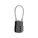 thumbnail image 4 of Cerradura De Combinación De 3 Dígitos Cerradura De Contraseña De Cable De Metal Para Gabinetes Bolsas Equipaje Negro, 4 of 5