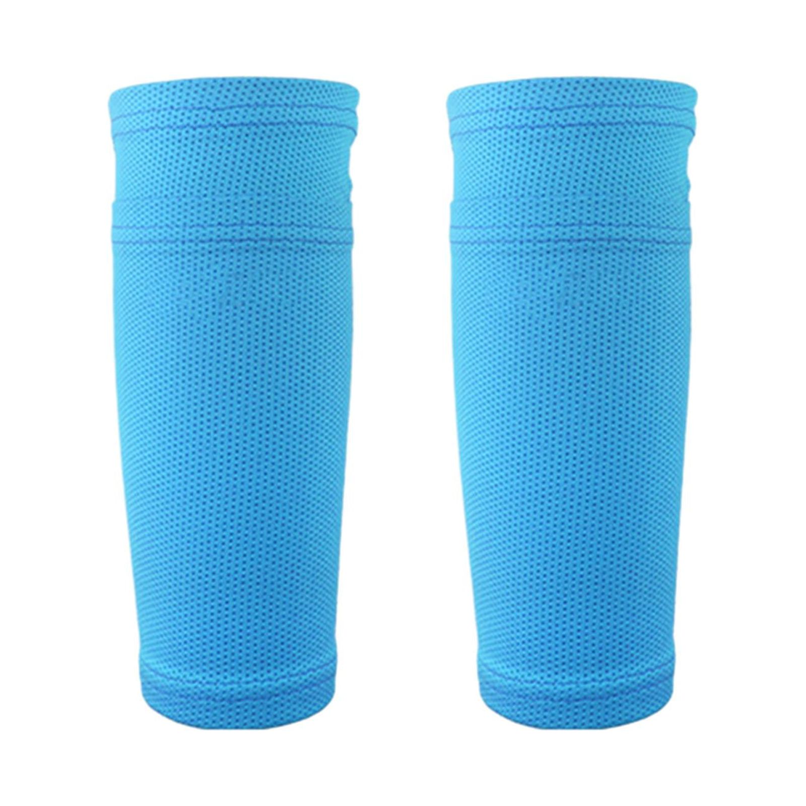 Ioensy - 2X Espinilleras Mangas Pierna De Atleta Soporte De Rendimiento Mangas De Pierna De Fútbol