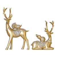 Bothyi - Colección Creativa De Mesa Artesanal De Estatua De Reno Para Decoración De Cafetería De Cumpleaños