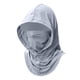 thumbnail image 3 of Mascarilla, braga para el cuello para hombre y mujer, transpirable, fresca, cómoda, con protección solar, capucha, ideal para deportes, equitación, playa y conducción. gris claro, 3 of 5