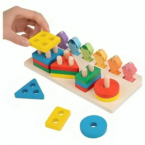 Genérico - Juego De Pesca Juguete Madera Para Niños