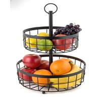 Genérico - Organizador De Frutas Doble Nivel Para La Cocina