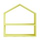 thumbnail image 1 of Soporte para cupcakes Herramientas de pastel Ornamento de casa de madera Amarillo sin base, 1 of 5