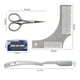 thumbnail image 5 of Kit de cuidado de barba premium para hombres, incluye una navaja de afeitar profesional de filo recto, plantilla transparente para peinar la barba, peine antiestático para barba,, 5 of 8