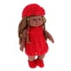 thumbnail image 4 of Mu?eca Bebé Realista De 30 Cm, Mu?eca De Ni?a Recién Nacida De Vinilo Con Vestido De Punto Rojo, 4 of 5