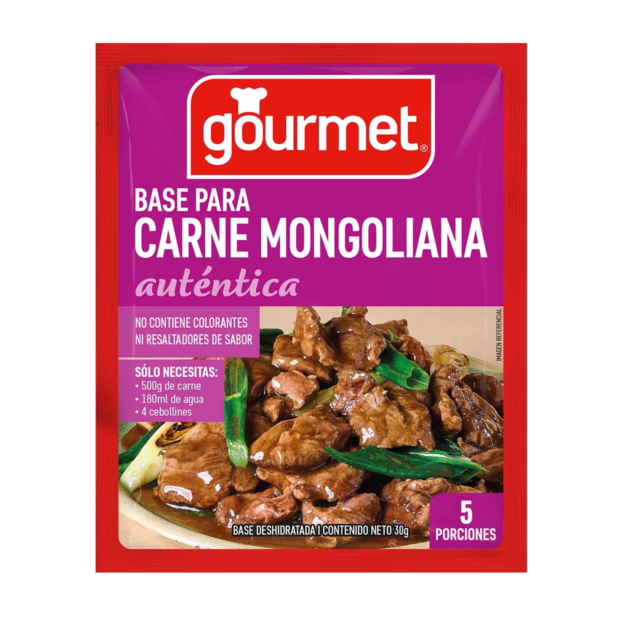 Base Para Carne Mongoliana (5 Porciones) Sobre 30 g Gourmet