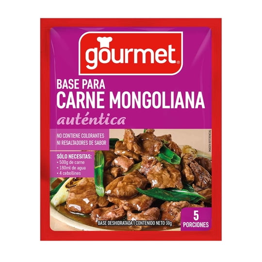 Base Para Carne Mongoliana (5 Porciones) Sobre 30 g Gourmet