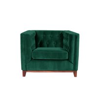 Latam Home - Sofa Roma 1 Cuerpo Tela Velvet Verde