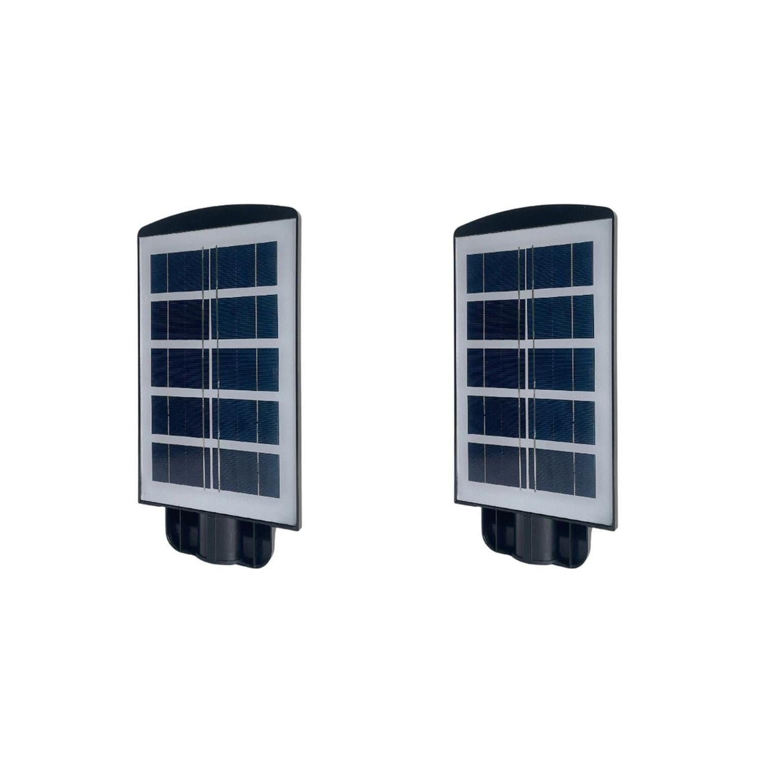 Pro Outdoor - Pack 2 Luminaria Led 50 W Solar Contra Agua Negro