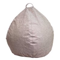 Máxima Design - Funda (Sin Relleno) Pouf Pera Gris Beige Omega 100X120X120