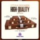 thumbnail image 5 of Funda De Piel Backgammon Board Game Deluxe Color Marrón, 5 of 8