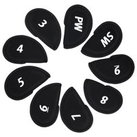 Ioensy - 9 Piezas Golf Iron Headcovers Set Durable Modern Golf Club Head Covers Irons