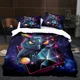thumbnail image 1 of Animal Owl Bird Black Nighthawk Bedding Set Boys Girls Size Duvet Cover Pillowcase Bed Kids Adult Home Textileextile Bed Sheets, 1 of 5