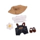 thumbnail image 3 of Camiseta Y Pantalones De Muñeca De Peluche, Traje De Manga Corta Para Muñeca De 5,91 Pulgadas, Zapatos Con Sombrero Caqui, 3 of 3
