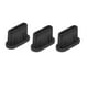 thumbnail image 5 of 3x Funda De Cargador Tipo C Tapón Antipolvo De Silicona Accesorios Para Teléfono Negro, 5 of 5