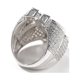 thumbnail image 3 of Dollar Symbol Rings para Hombre Anillos de Lujo Brillantes con Iced out Grandes Hip Hop Circonia Cúbica Anillos para Hombre, 3 of 9