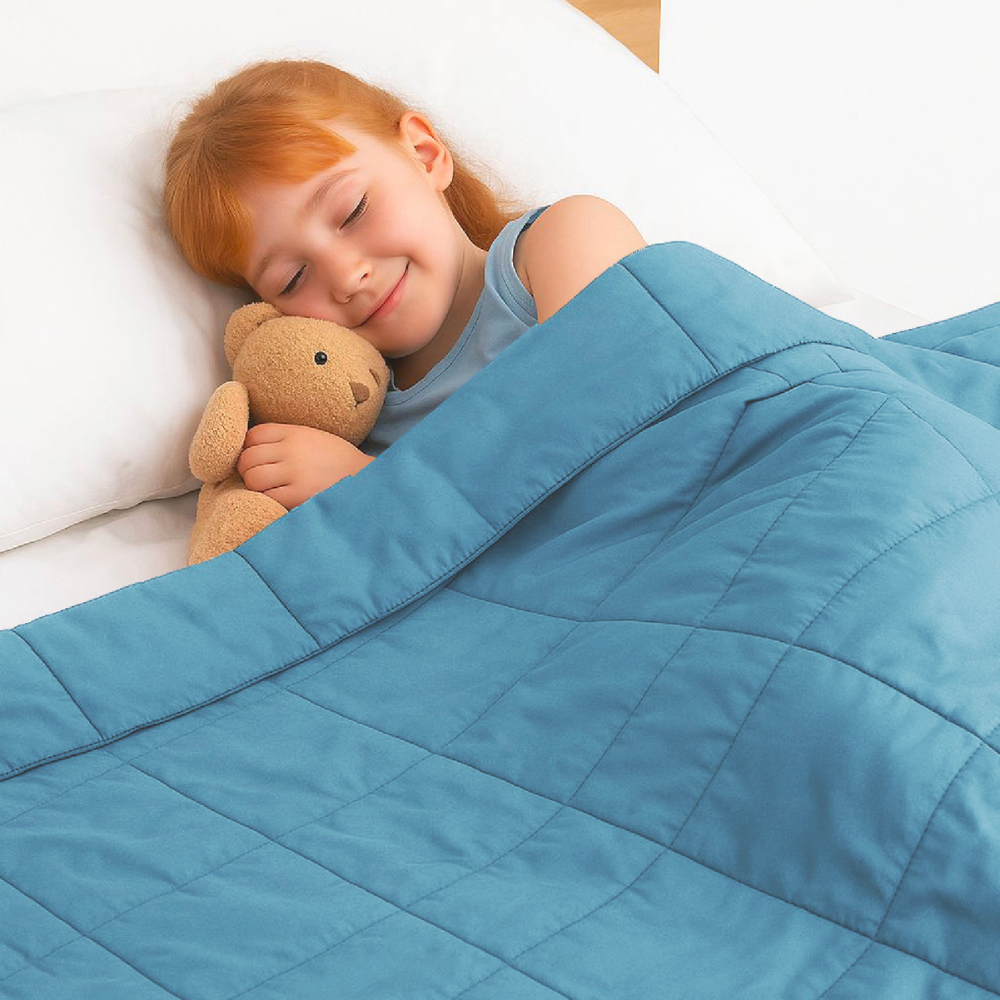 Glowup - Manta De Gravedad Niños Celeste 2.3K 122X92 Cm Manta De Peso