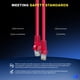thumbnail image 5 of Cable Ethernet Maximm Cat6 0,6 m Paquete de 10 Rojo 10 Gbps, 5 of 8
