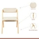 thumbnail image 3 of Silla Betlahem de madera plegable acolchada - Beige, 3 of 4