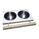 thumbnail image 2 of Plato De Alimentación Para Pájaros, Taza, Comida Para Pájaros, Tazas De Acero Inoxidable Para Loro, Periquito, Doble Ranura, 2 of 5