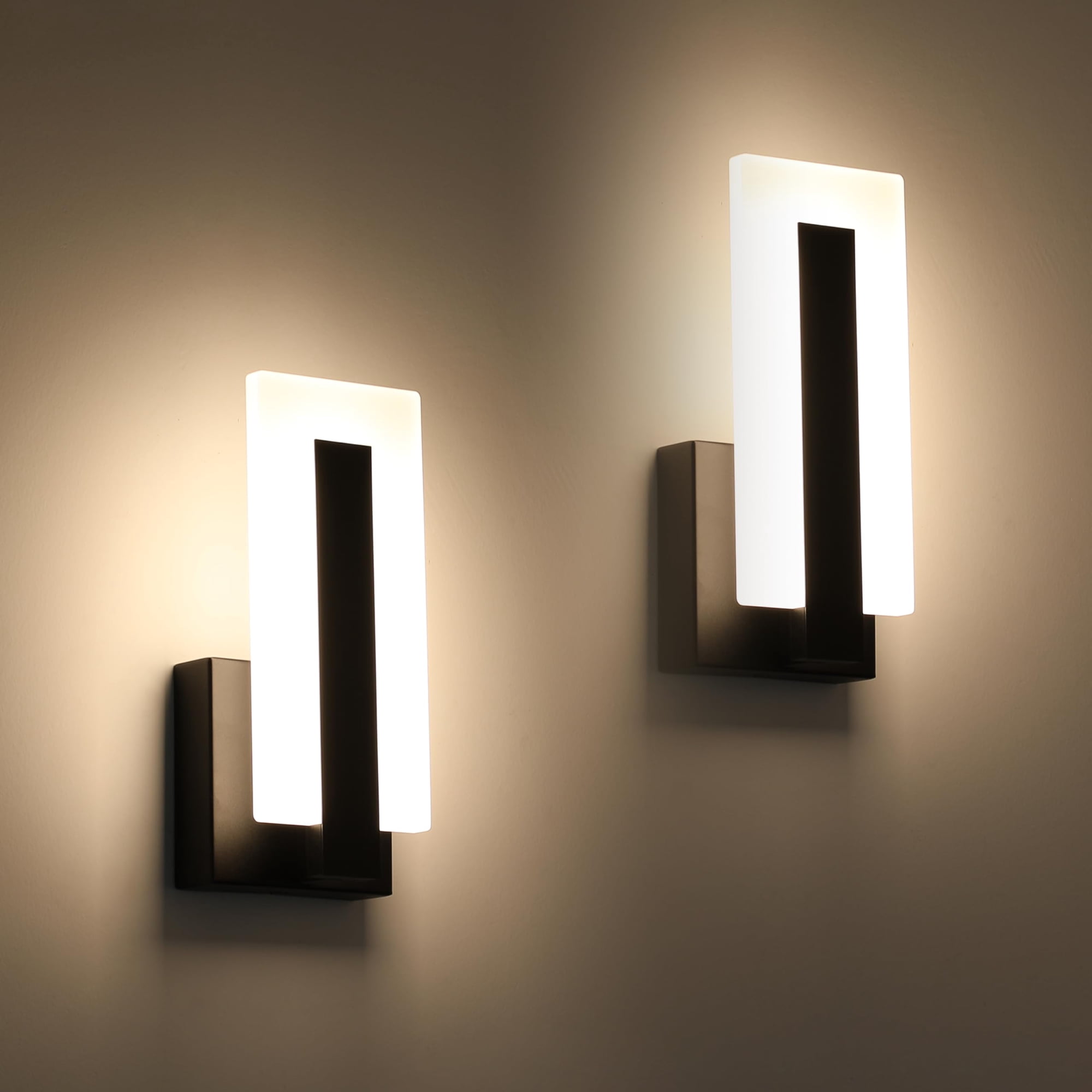 Apliques De Pared Led Joosenhouse 25 Cm Negro 3000k Blanco Cálido