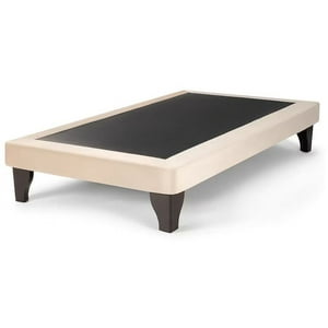 Dec-Hogar - Base De Cama Europea 1.5 Plazas Felpa Beige