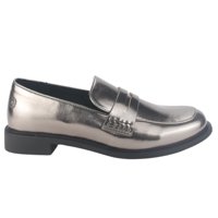 Mocasin Chalada Mujer Mocca-2 Plateado Casual