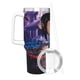 thumbnail image 3 of Coraline Vaso aislado de acero inoxidable con asa, diseño temático, regalo para familia, amigos y fans; incluye pajita y encaja en el portavasos estándar, 40 oz, 3 of 6