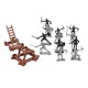 thumbnail image 1 of Figura De Acción De Soldado De Caballero Medieval De Plástico Infantería Del Ejército Con Carros A, 1 of 5