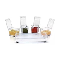 Total Upgrate - Caja Organizadora De Condimentos 4 Piezas Para Cocina