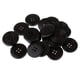 thumbnail image 2 of 20pcs ronda 4 agujeros madera botones de madera para diy costura scrapbooking negro, 2 of 3