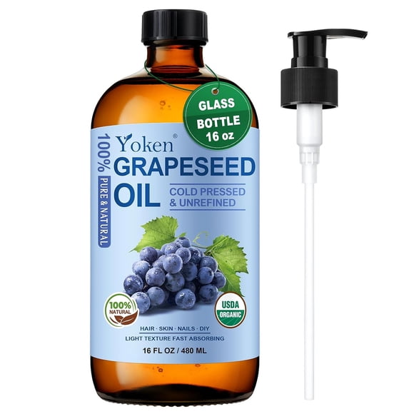 Aceite de Semilla de Uva Yoken Orgánico 16 oz (473 ml)