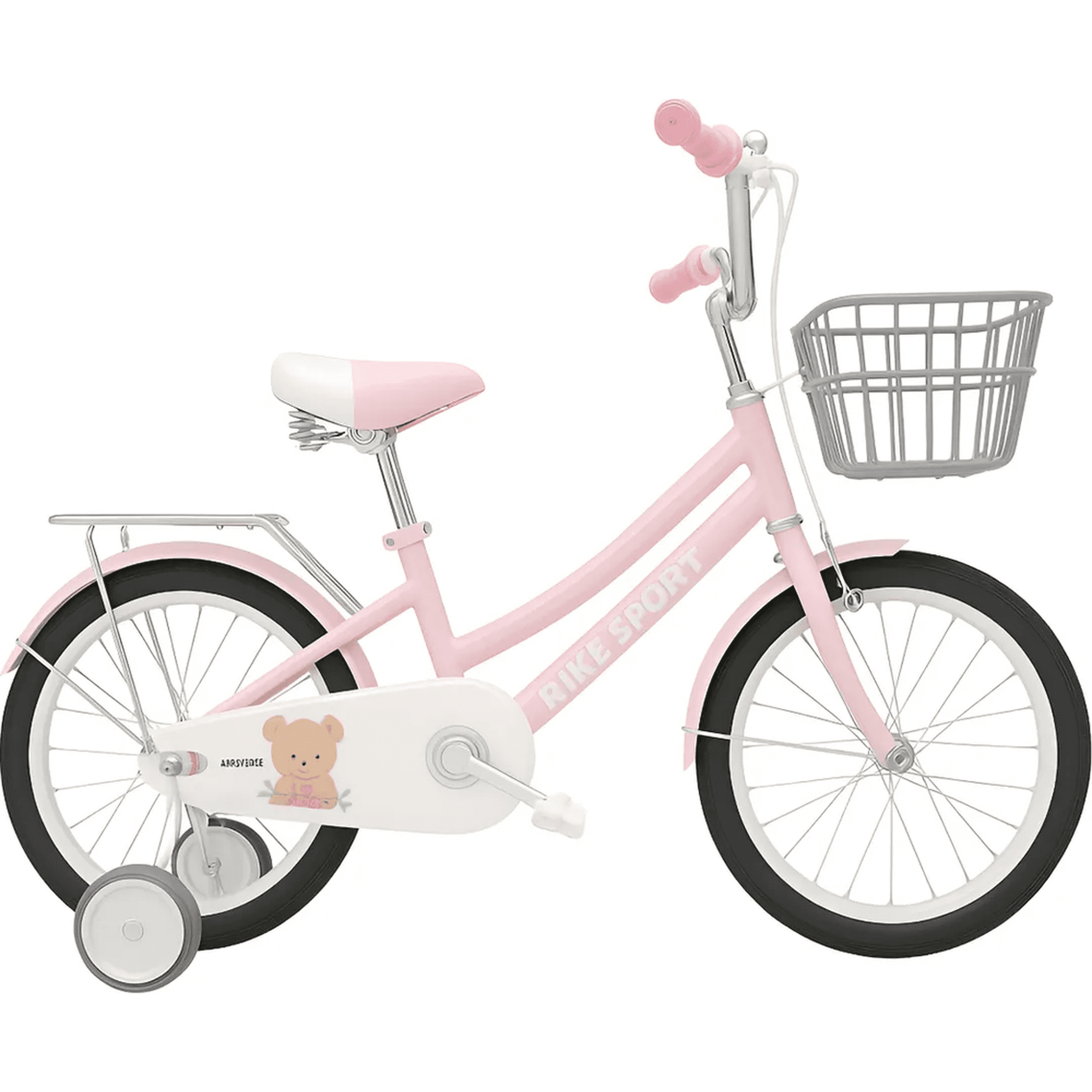 Genérico - Bicicleta Aro 16 Con Canasto Para Niñas Estilo Clasico