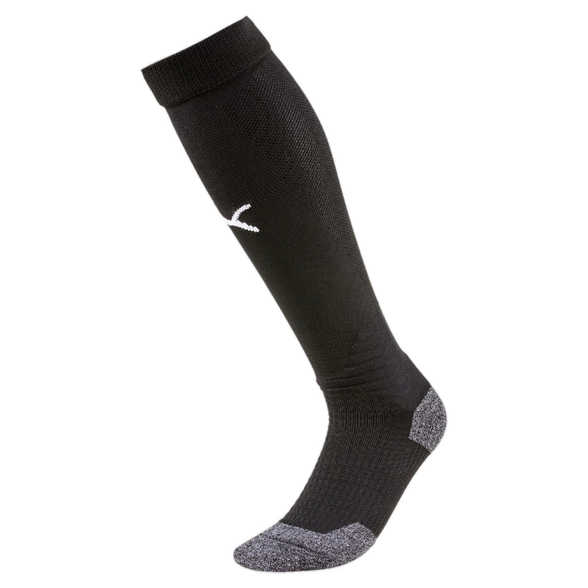 Medias Puma Team Liga Hombre Negro Blanco Talle 10-12 Us