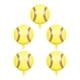 thumbnail image 3 of 5x Globos De Aluminio Globos De Fiesta De Cumpleaños Para Bodas Suministros De Fiesta De Cumpleaños Béisbol Amarillo, 3 of 3