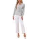 thumbnail image 2 of INSPIRE CHIC Blusas de Mujer de Manga Larga Chiffon Plisado con Lazo Cuello Camisa de Oficina S Gris Claro, 2 of 6