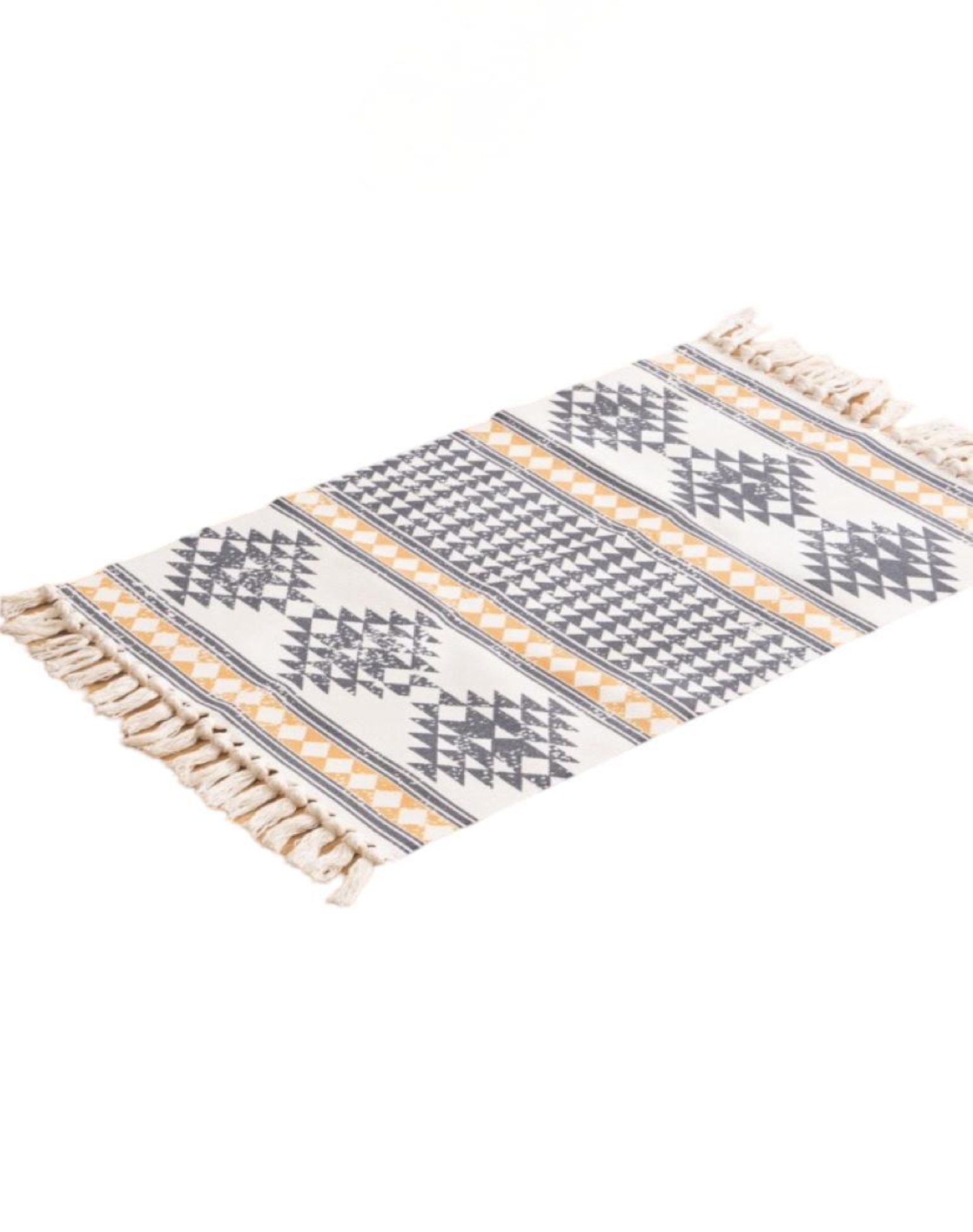 Genérico - Juego 2 Alfombras Lino 60X90 Cm Bajada De Cama Moderna 4N07