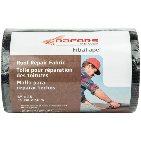 Tela de reparación de techos Saint-Gobain FibaTape ADFORS de 15 cm x 7,6 m