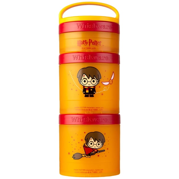 Set de 3 Recipientes Apilables para Snacks Whiskware Harry Potter