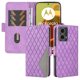 thumbnail image 5 of Funda Cartera para Motorola MOTO G85 con Tarjetero Soporte y Correa Morado, 5 of 6
