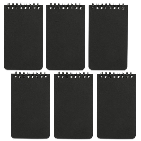 Cuaderno de bolsillo QiCheng 6 unidades 3x5 pulgadas con encuadernación en espiral