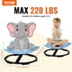 thumbnail image 2 of Silla giratoria VEVOR Elephant Kids de 100 kg de capacidad, color azul, 2 of 3