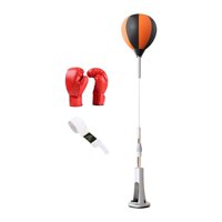 Magideal - Pelota De Reacción De Boxeo Saco De Boxeo Práctica De Golpes Mejora La Velocidad De Reacción Pelota De Velocidad De Boxeo Con Soporte Para Ejercicios Para Niños Con Guantes