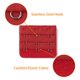 thumbnail image 4 of 3 Hook 3 Row Stretchy Bra Strap Extenders Buckle Hooks Bra Band for Women Negro-Rojo-Blanco-Beige 4, 4 of 5