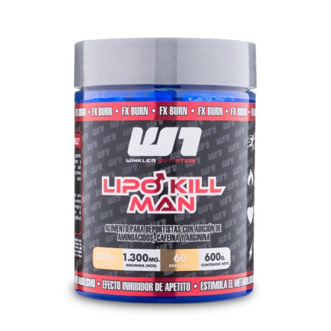 Winkler Nutrition - Lipo Kill Man Termogénico 600 Grs. Sabor Green Apple