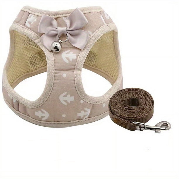 Dog Cat Harness And Leash 5FT Soft Mesh Breathable Walking Escape Proof For Small Medium Cat Vest