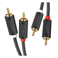 Cable De Audio M/M 2Rca/2Rca 3M Negro Ugreen Av104