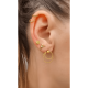 thumbnail image 3 of Zarcillos Mini Plata Bañada Oro Niña Mujer Aros Aritos Rosa, 3 of 3